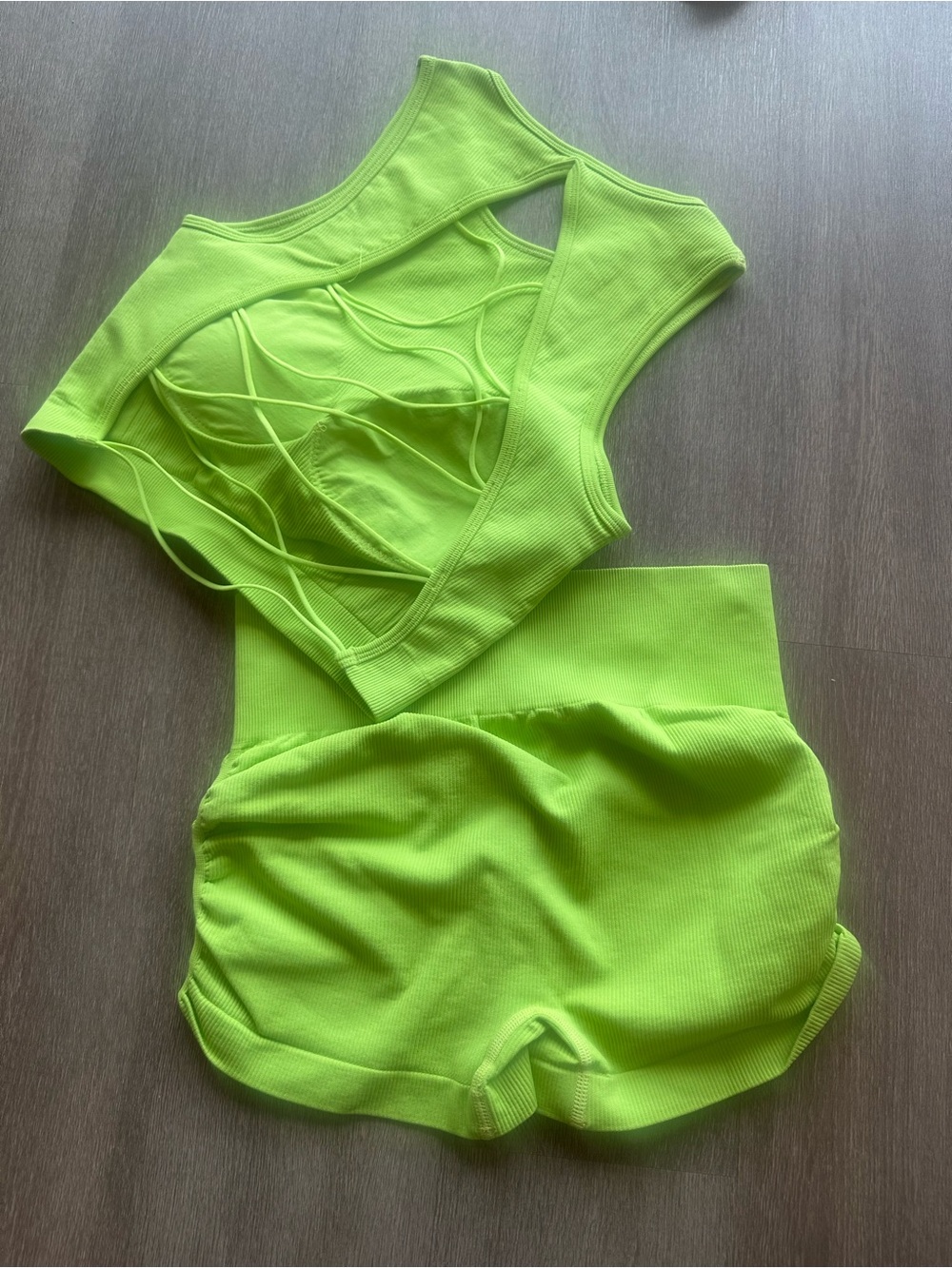 ✨ Neon Green Ribbed Activewear Set ✨